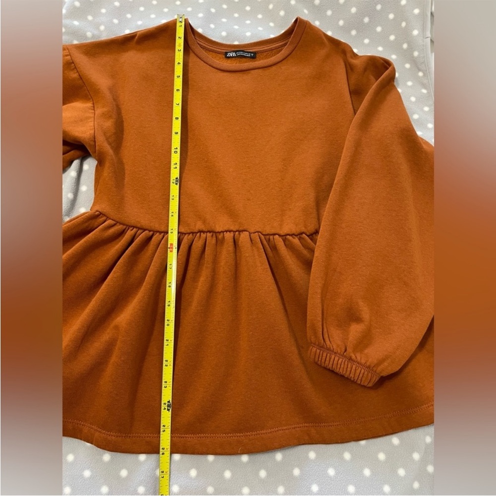 GUC Zara Rust Fleece inside Top Size S - Picture 6 of 6